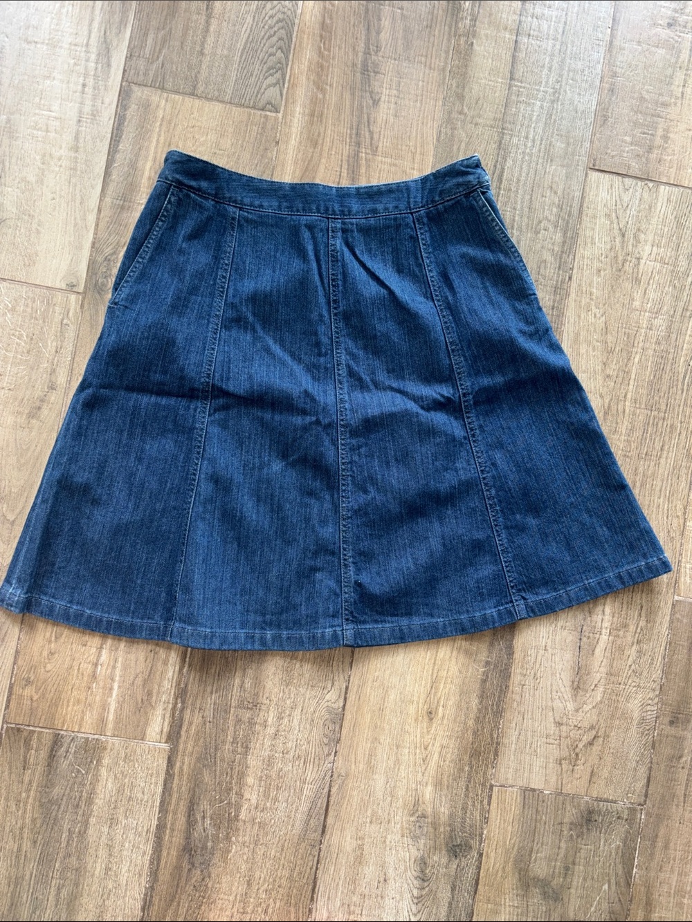 L.L. Bean denim a line skirt